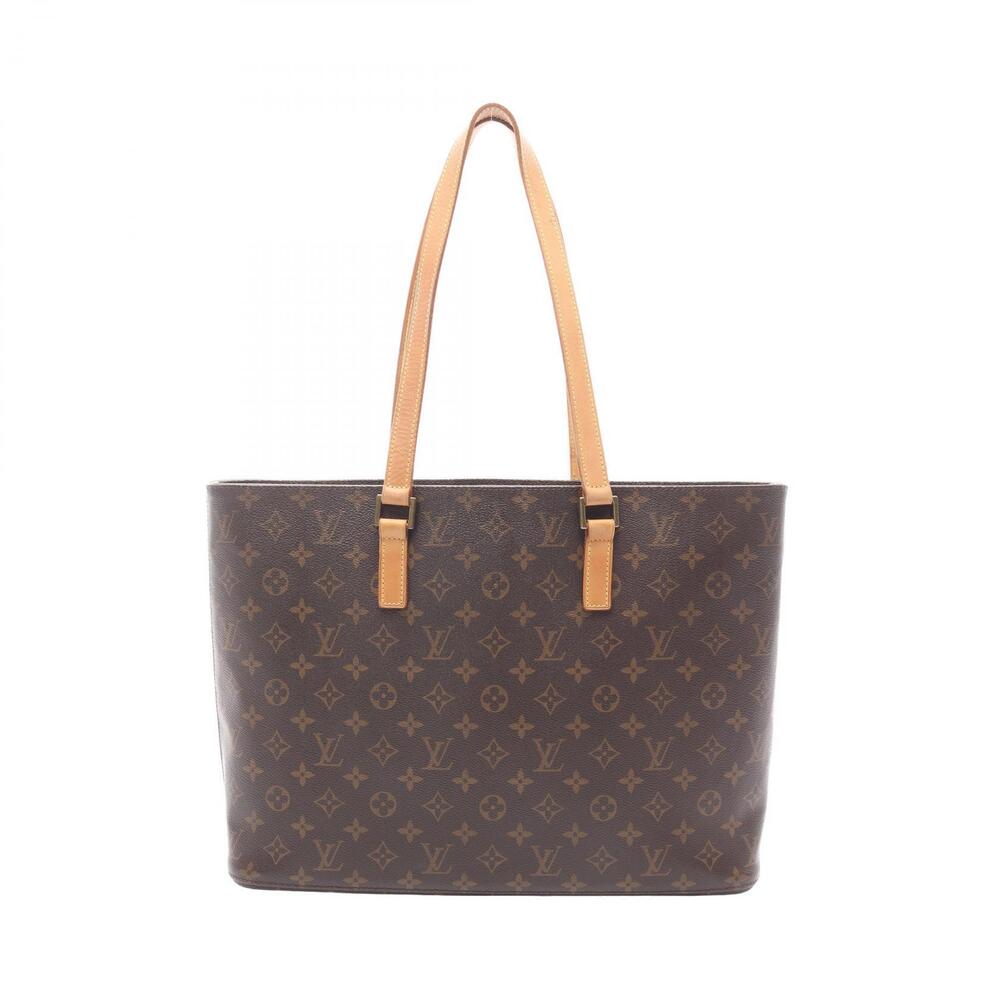 Louis Vuitton Luco Tote Bag Canvas Leather Monogram Brown
